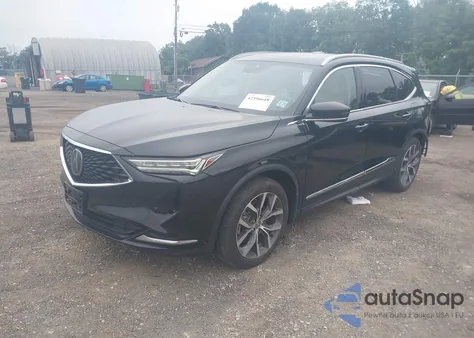 2022 Acura Mdx Technology Package z USA, uszkodzony, nr VIN 5J8YE1H48NL039380